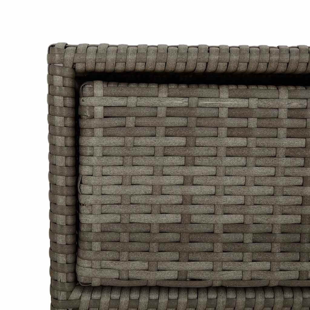 vidaXL Záhradná úložná skriňa šedá 55x59x80 cm polyratan-9