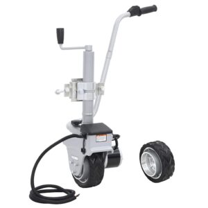 vidaXL Hliníkové oporné koleso na príves s motorom 12 V 350 W-1