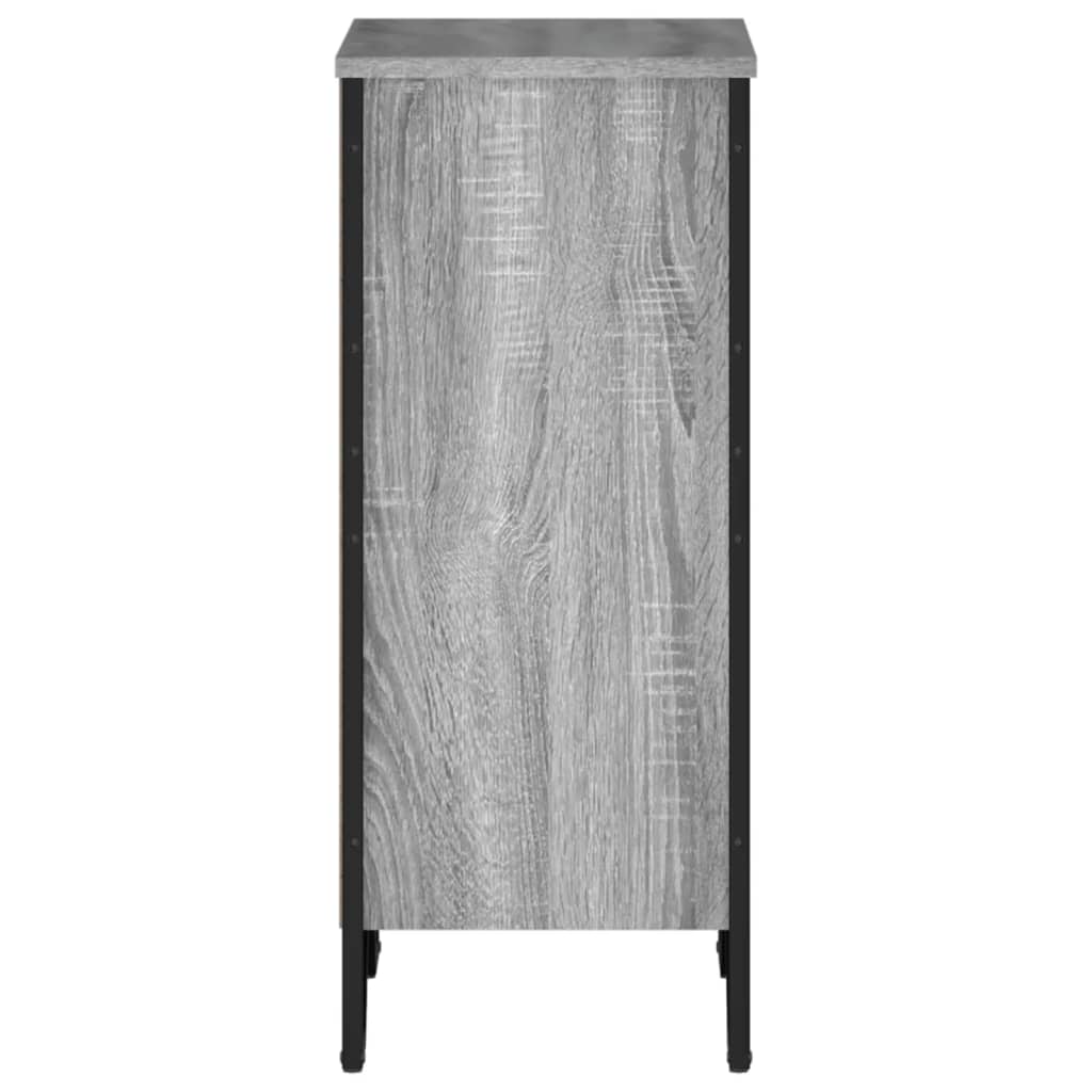 vidaXL Knižnica sivá sonoma 50x31x74,5 cm kompozitné drevo-5