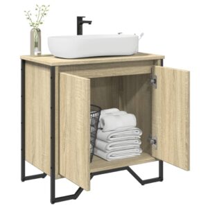 vidaXL Skrinka na umývadlo dub sonoma 60x35x60 cm kompozitné drevo-1