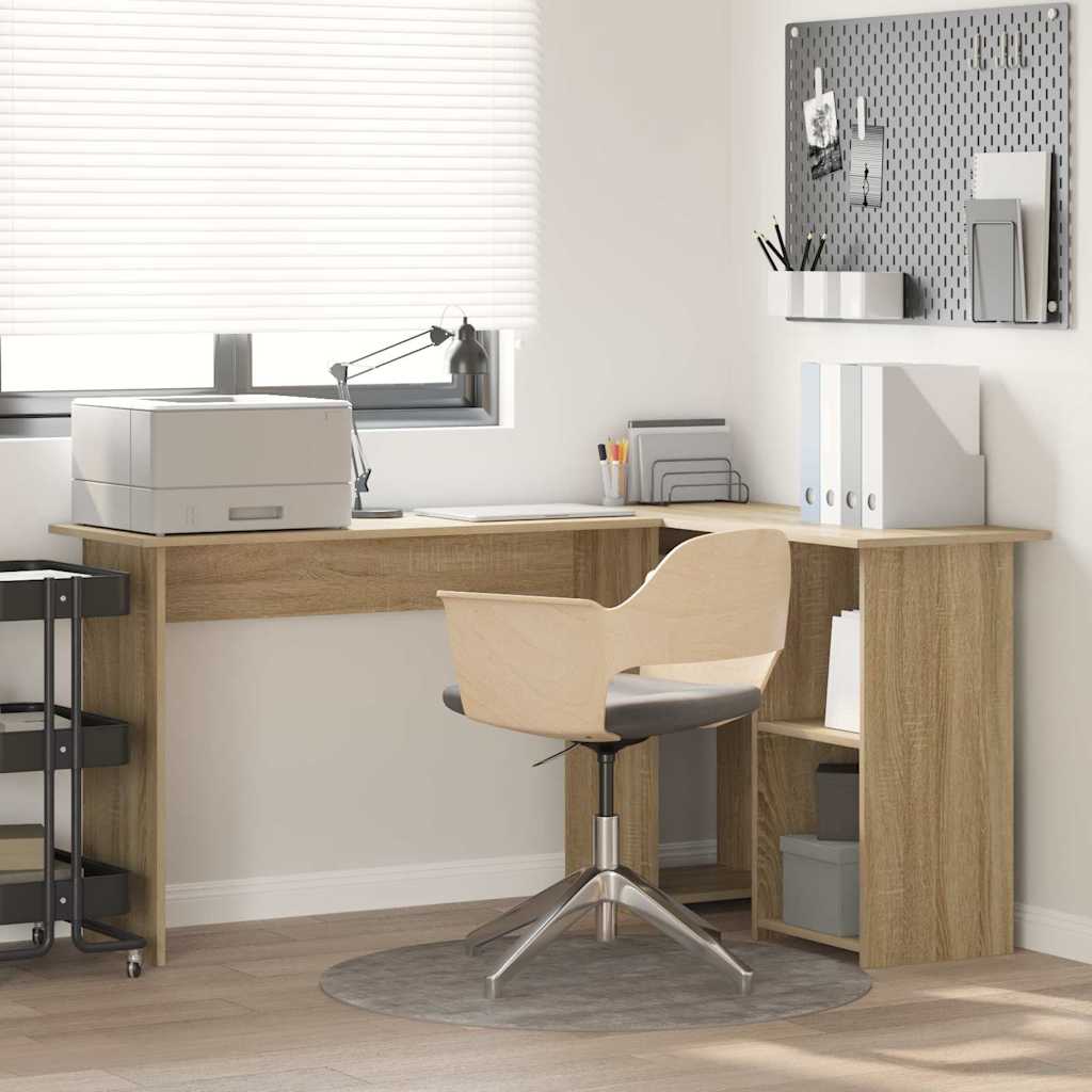 vidaXL Stôl Sonoma dub Kompozitné drevo 142 x 102 x 73 cm-1