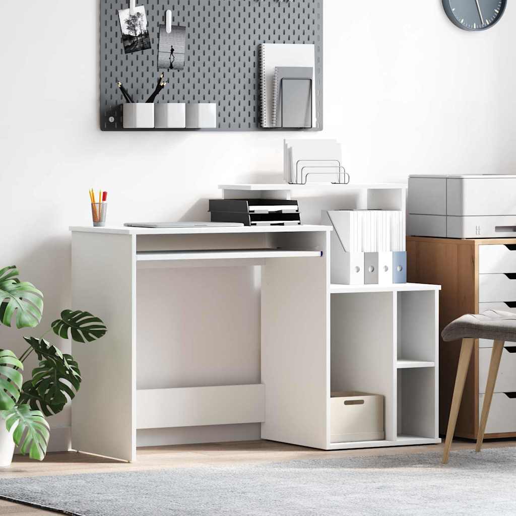 vidaXL Stôl Biela Kompozitné drevo 120,5 x 44 x 88,5 cm-1