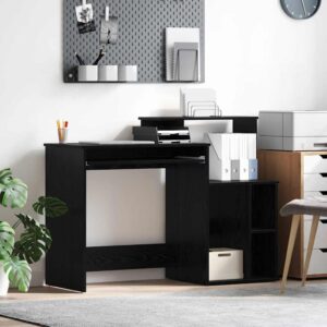 vidaXL Stôl Čierny dub Kompozitné drevo 120,5 x 44 x 88,5 cm-1