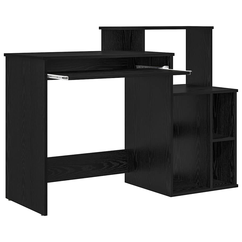 vidaXL Stôl Čierny dub Kompozitné drevo 120,5 x 44 x 88,5 cm-5