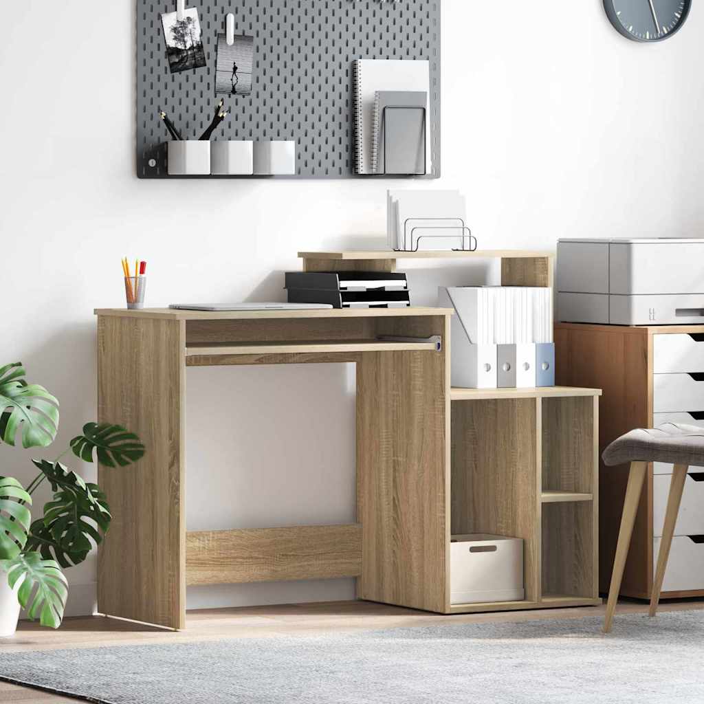 vidaXL Stôl Sonoma dub Kompozitné drevo 120,5 x 44 x 88,5 cm-1