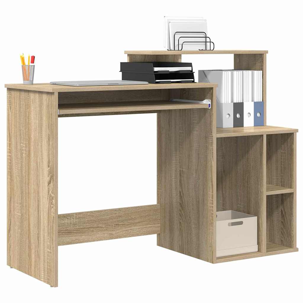 vidaXL Stôl Sonoma dub Kompozitné drevo 120,5 x 44 x 88,5 cm-3