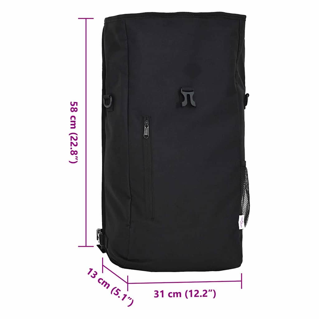 vidaXL Cyklistická taška Čierna 31 x 13 x 58 cm Polyester-14