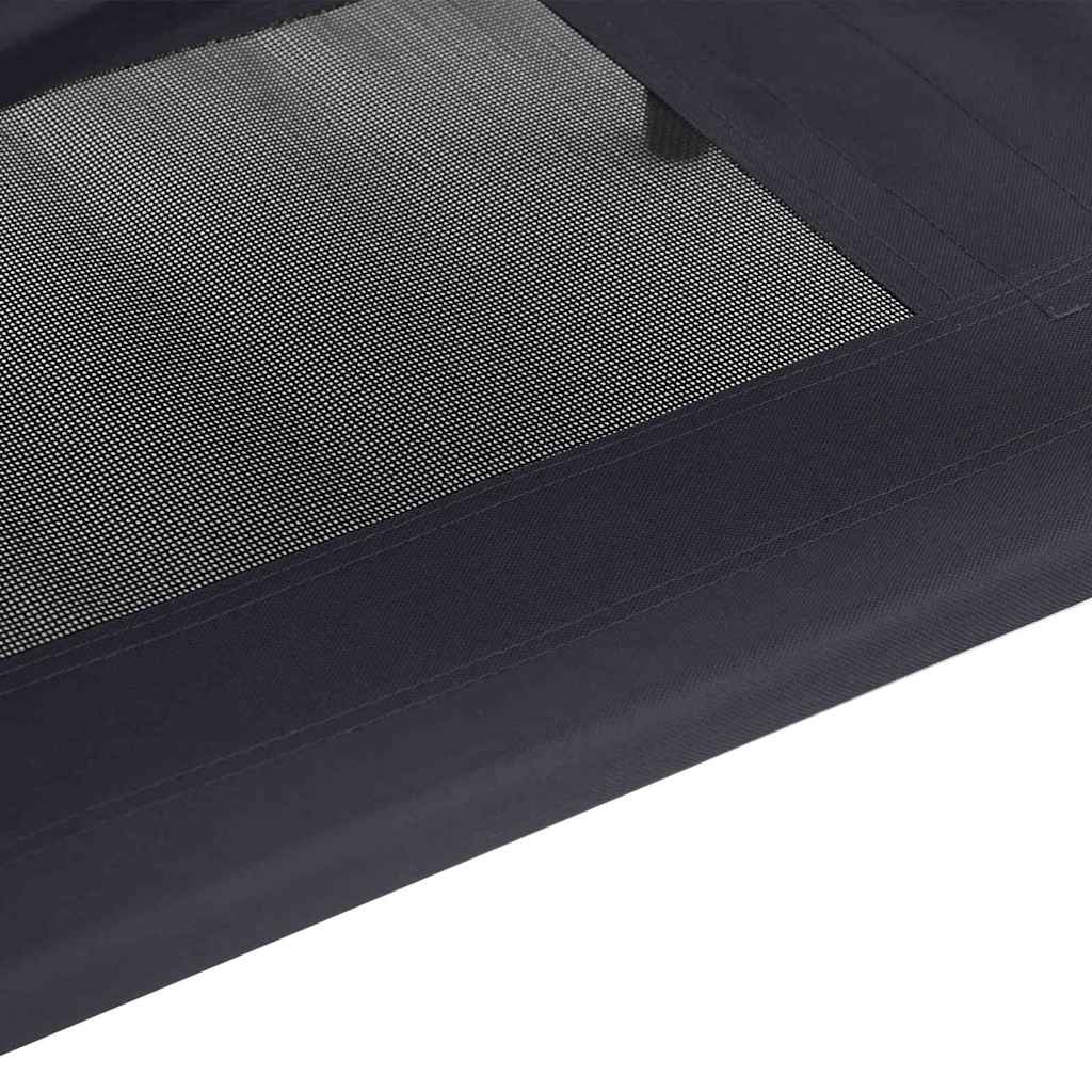 vidaXL Psia postel' Čierna 62 x 48 x 61 cm Oceľ-7