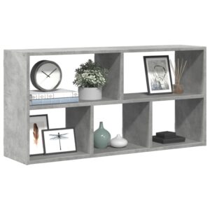 vidaXL Nástenná polica betónovosivá 100x25x50 cm kompozitné drevo-1
