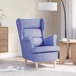 vidaXL Kreslo Jeans Blue 74x84x100 cm Látka-1