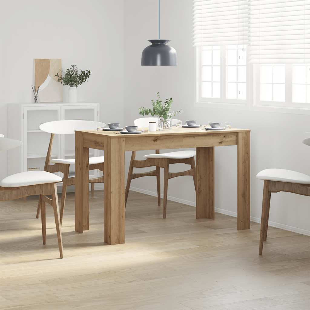 vidaXL Jedálenský stôl Dub Artisan 120x60x76 cm Konštruktérske drevo-1
