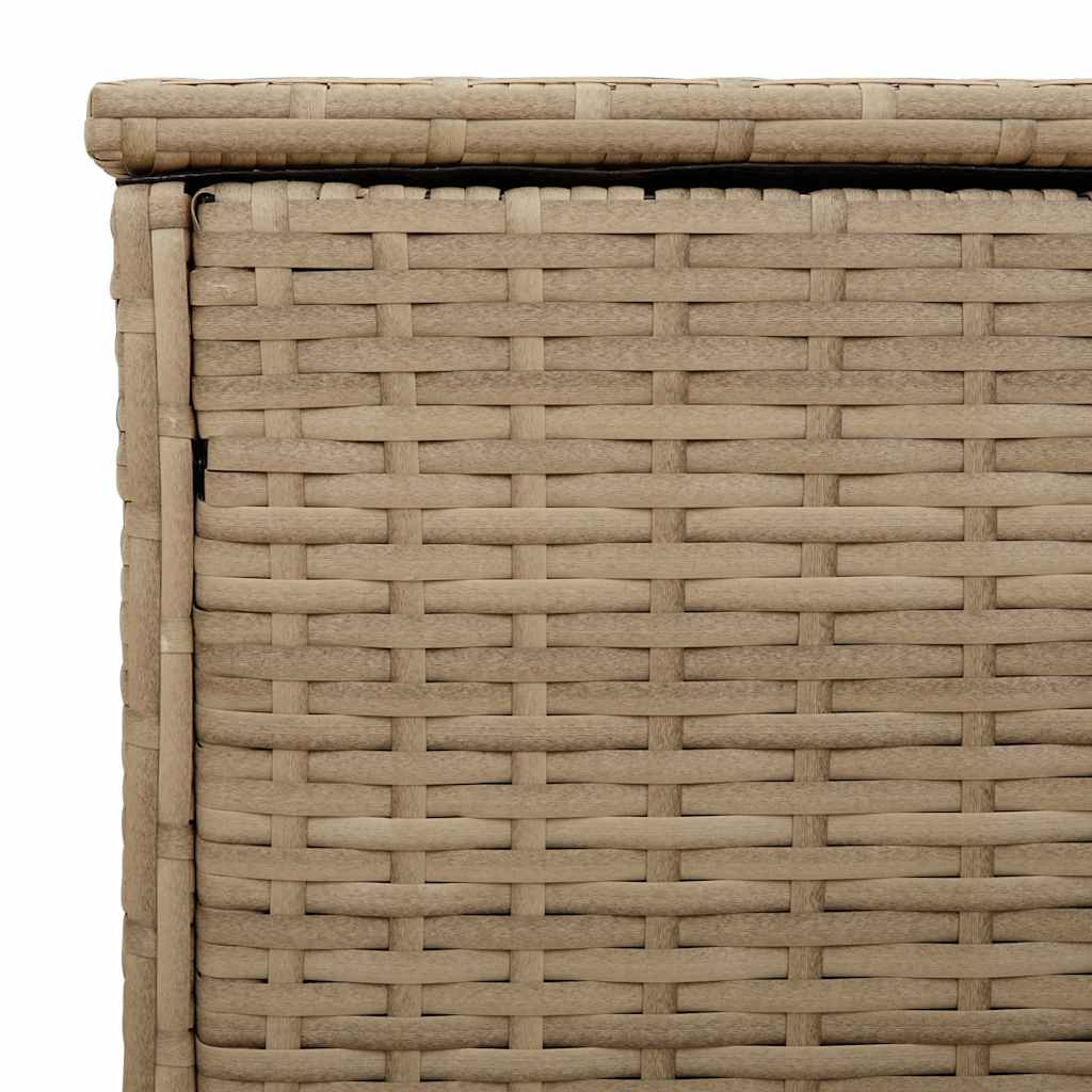 vidaXL Záhradná krabica na vankúše béžová 100x55x55,5 cm polyratan-9