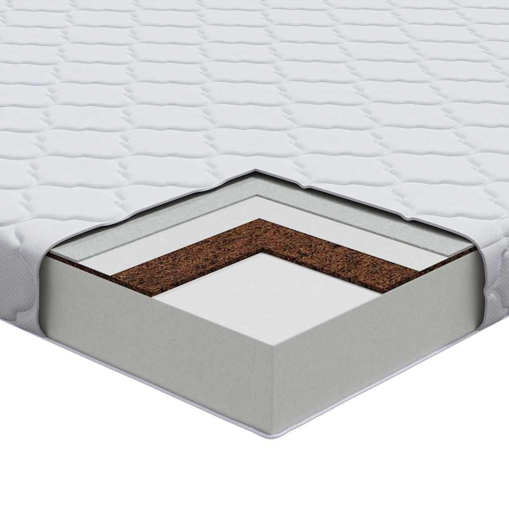 vidaXL Matrac Biela 160 x 200 cm žakárová tkanina-11