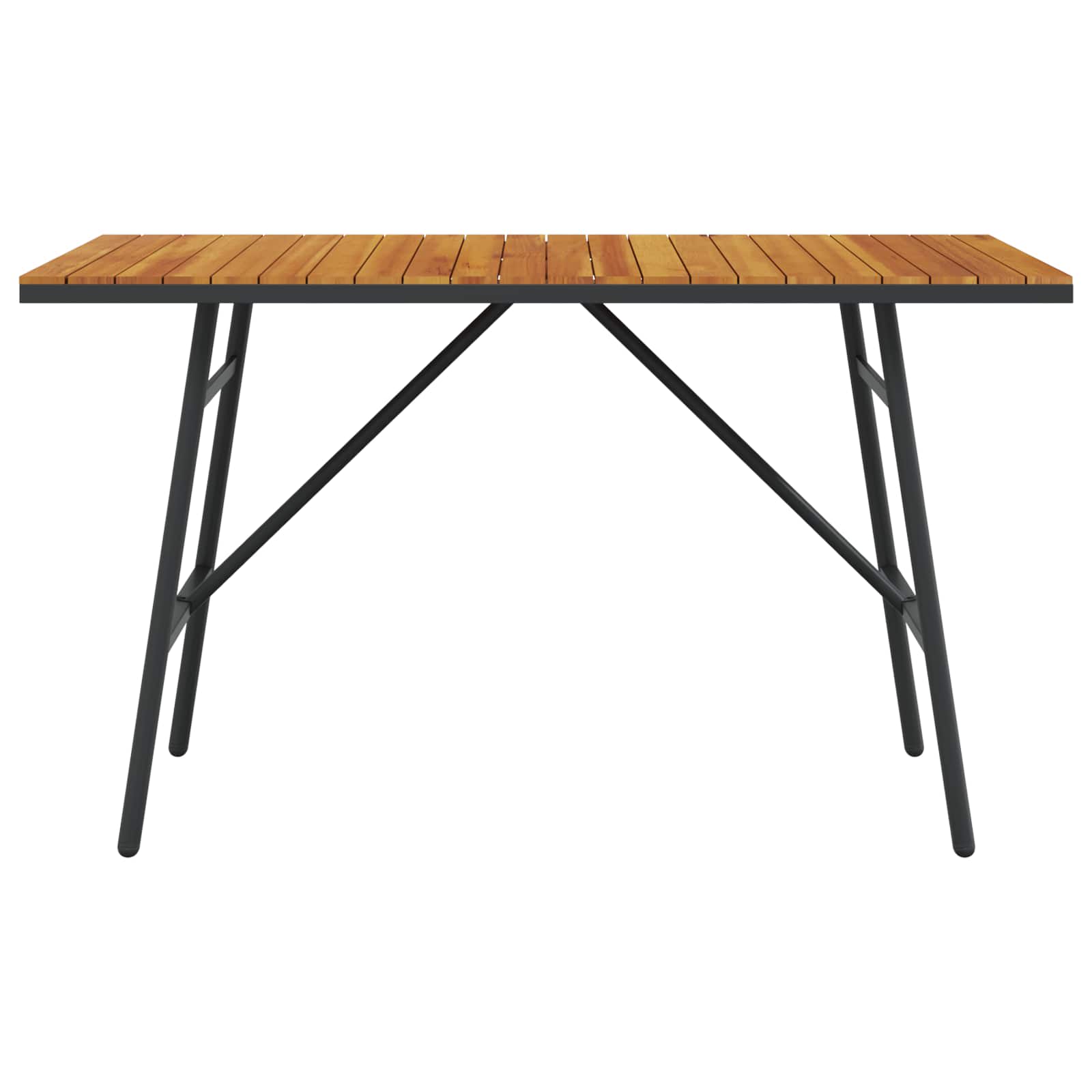 vidaXL Jedálenský stôl Hnedá 110 x 55 x 61,5 cm Pevné akáciové drevo-3