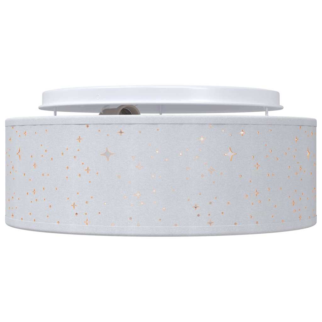 vidaXL Stropná lampa so bodmi Sivá 30 x 30 x 13,5 cm látka-5