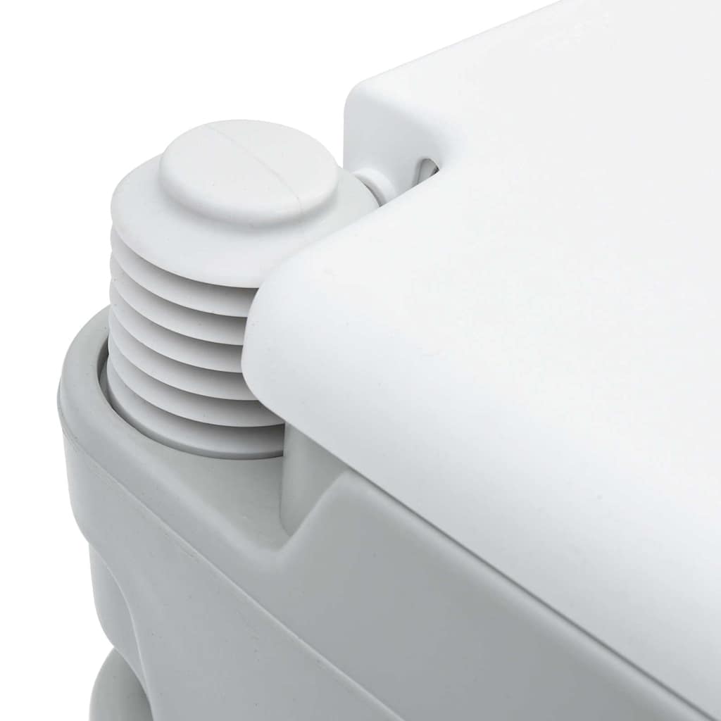 vidaXL Kempingové WC Šedý a biely 41,5 x 36,5 x 30 cm Polyetylén-7