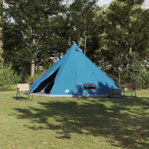 vidaXL Tipi stan so strechou s úložiskom Modrá 560 x 560 x 300 cm taft-1