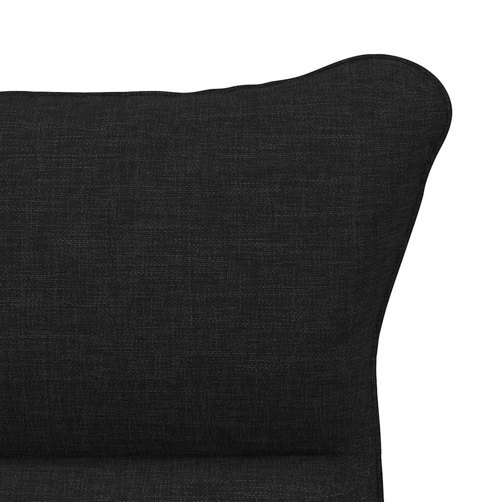 vidaXL kreslo Čierna 69 x 74 x 93 cm Tkanina a preglejka-7