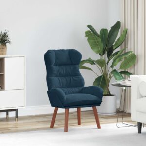 vidaXL kreslo Modrá 69 x 74 x 93 cm Zamat-1