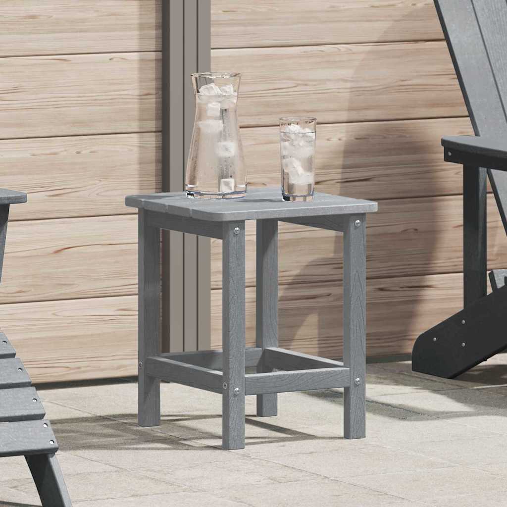 vidaXL Bočný stôl Svetlosivá 38 x 38 x 46 cm Polyetylén-1