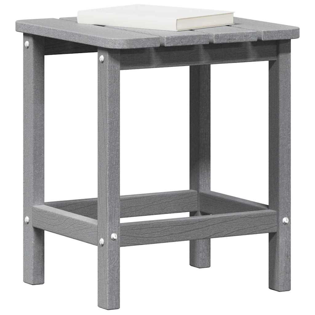 vidaXL Bočný stôl Svetlosivá 38 x 38 x 46 cm Polyetylén-3