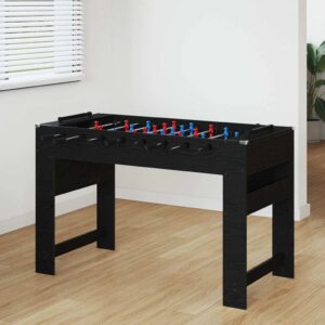vidaXL Stolný futbal Čierny Dub 125 x 60,5 x 80 cm Kompozitné drevo-1