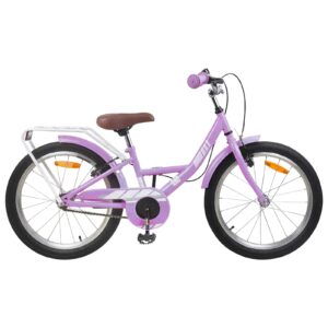vidaXL Detské Kolo 18 Palcov pre deti od 5 do 7 rokov Fialová-1