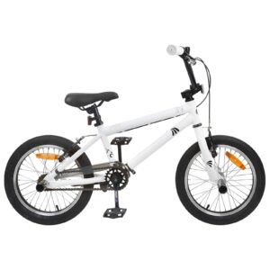 vidaXL BMX Bicykel 20 Palcov pre nad 9 rokov Biela-1