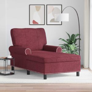 vidaXL Ležadlo s vankúšom Víno červené 91 x 157 x 91 cm látka-1
