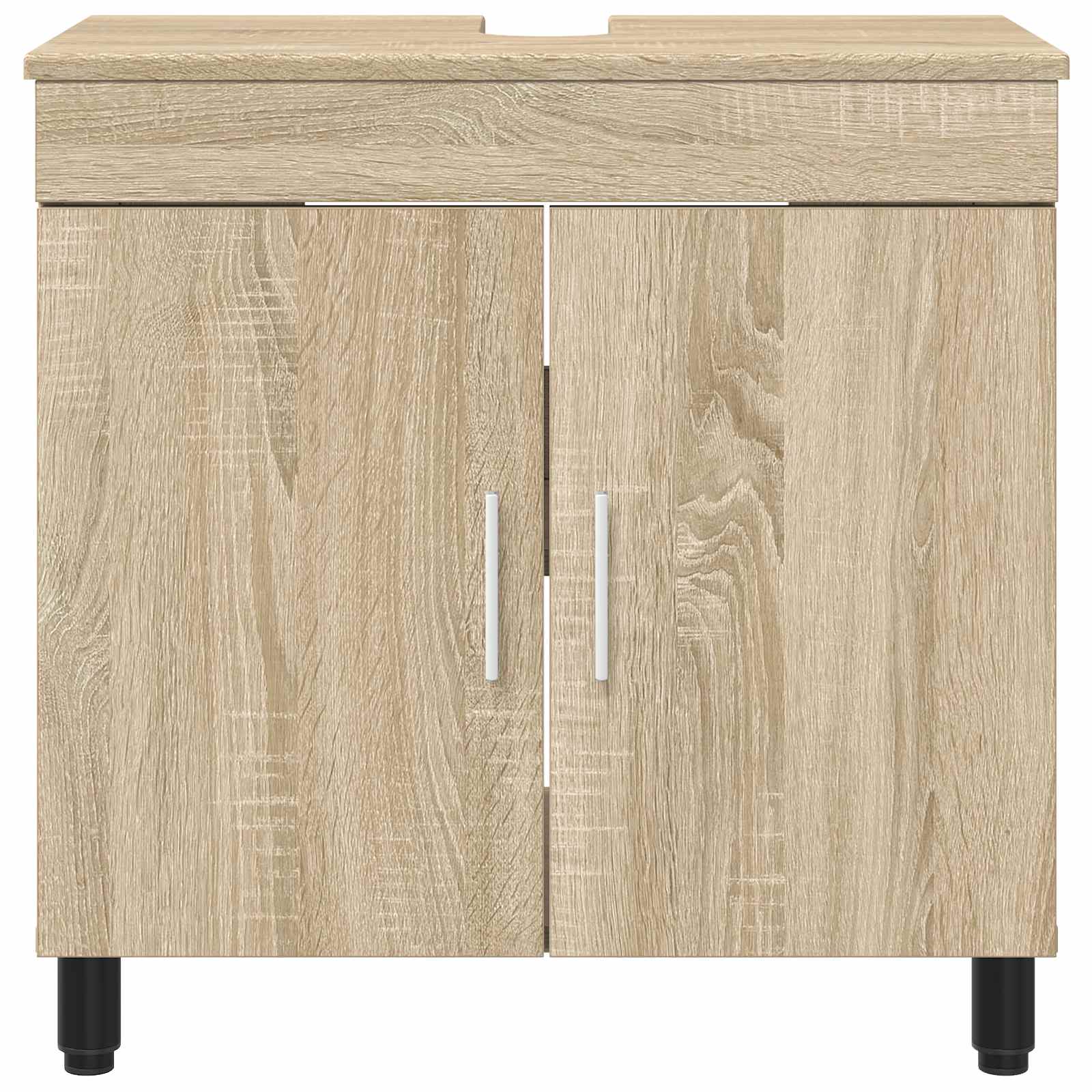 vidaXL Kozmetický stolík do kúpeľne Dub sonoma 60 x 35 x 60 cm-5