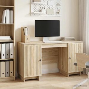 vidaXL Stôl Dub sonoma Kompozitné drevo 142,5 x 50 x 75 cm-1