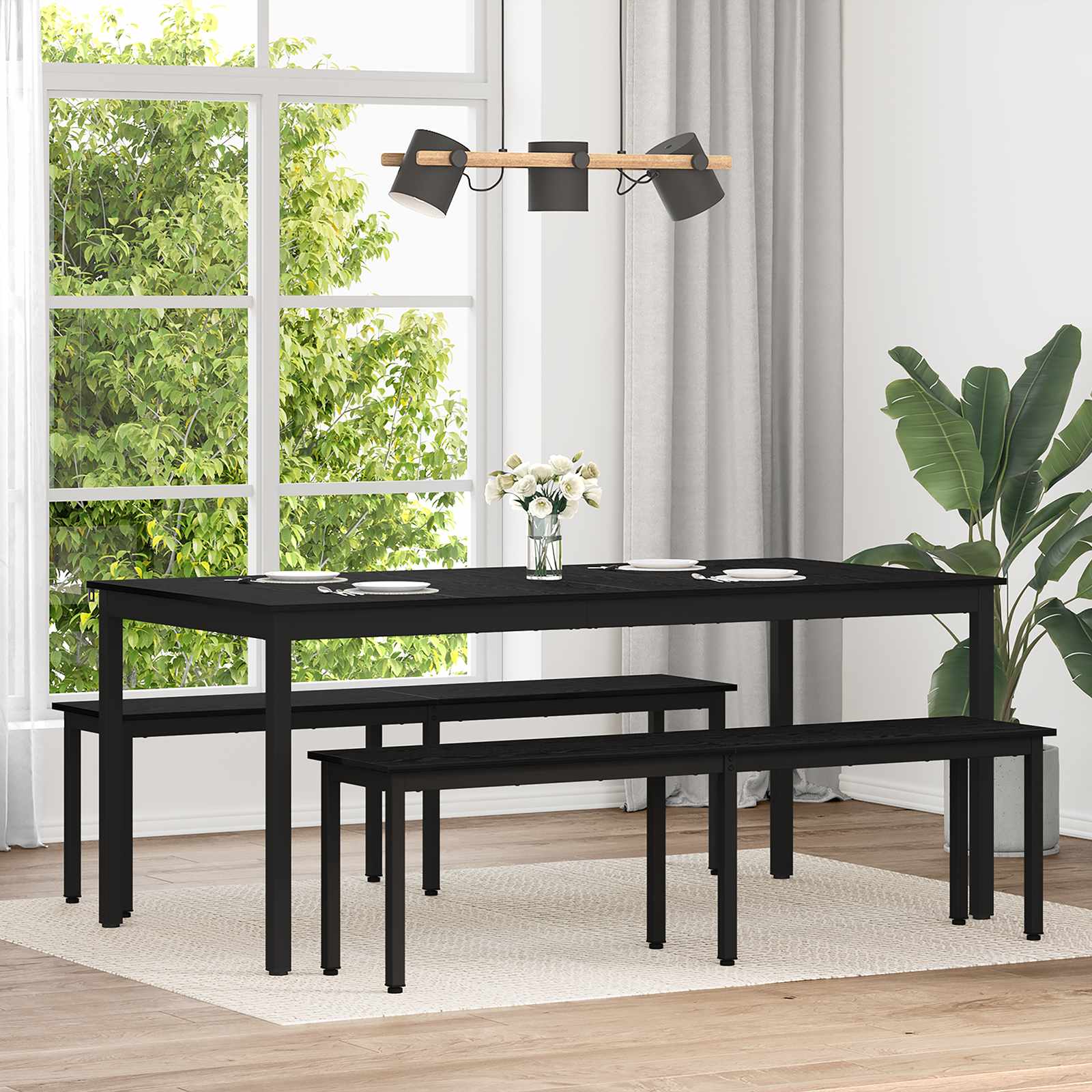 vidaXL Jedálenské stoly 180 x 90 x 75 cm Kompozitné drevo Obdĺžnikový-1