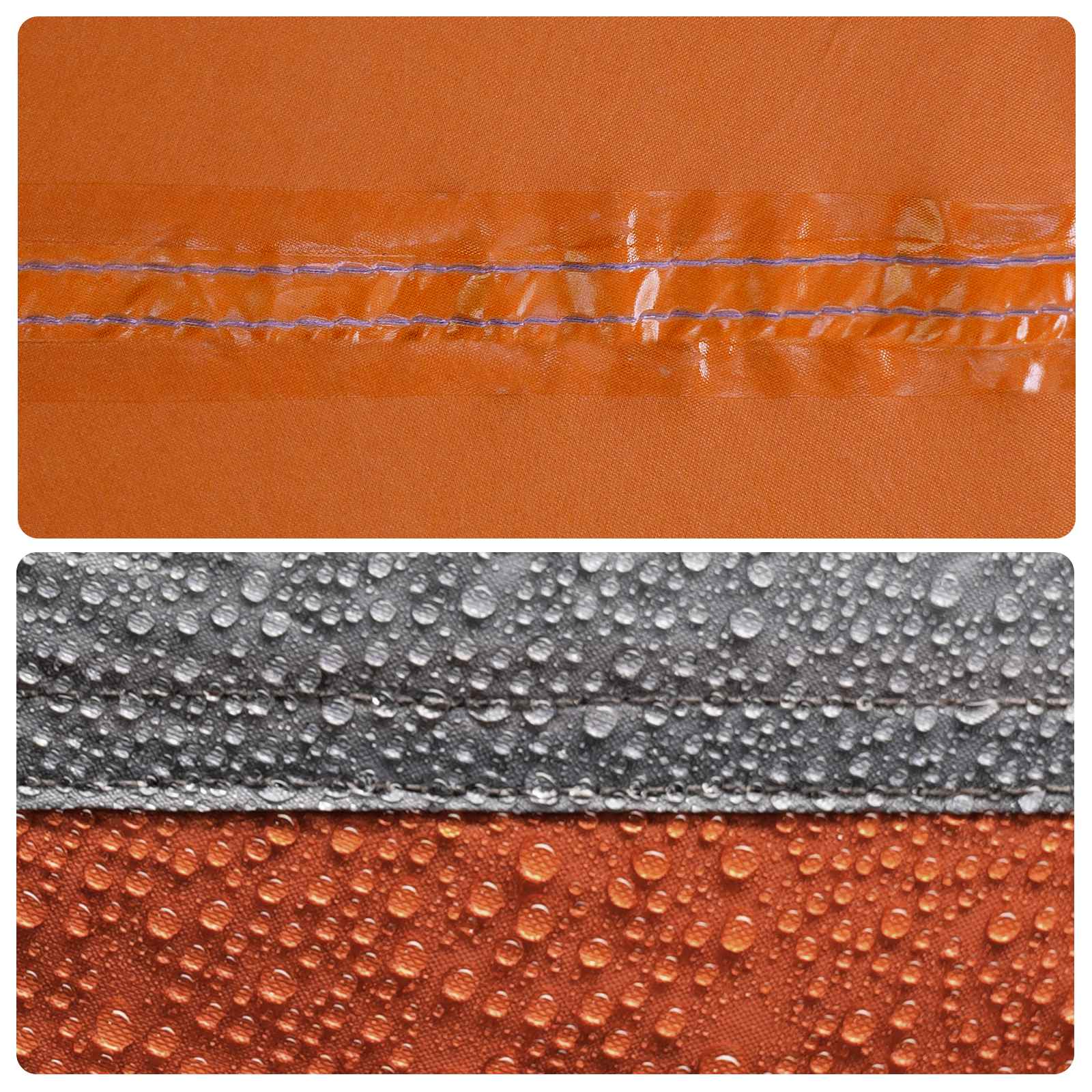 vidaXL Tipi stan Šedá a oranžová Pre 18 osôb Polyester a oceľ-9