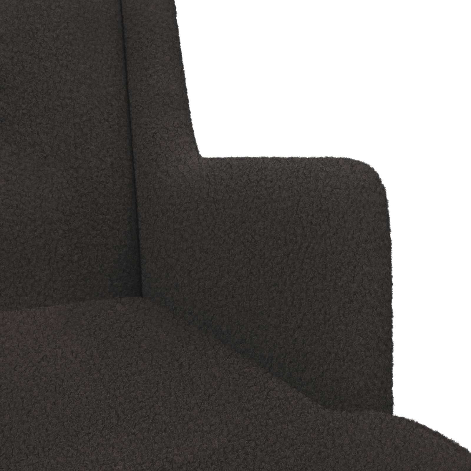 vidaXL Hojdacie kreslo Čierna 62 x 80 x 85 cm Bouclé-7