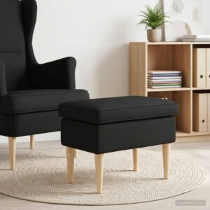 vidaXL Taburetka Čierna 55 x 35 x 41 cm-1