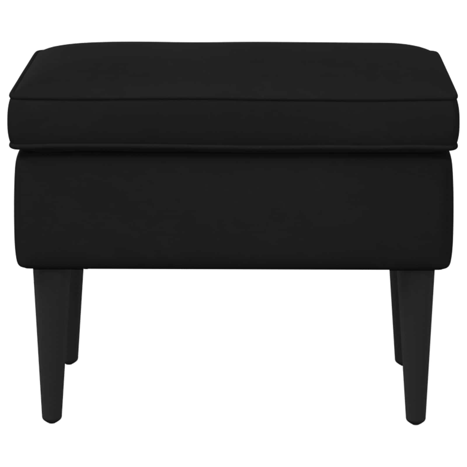 vidaXL Taburetka Čierna 55 x 35 x 41 cm Zamat-3