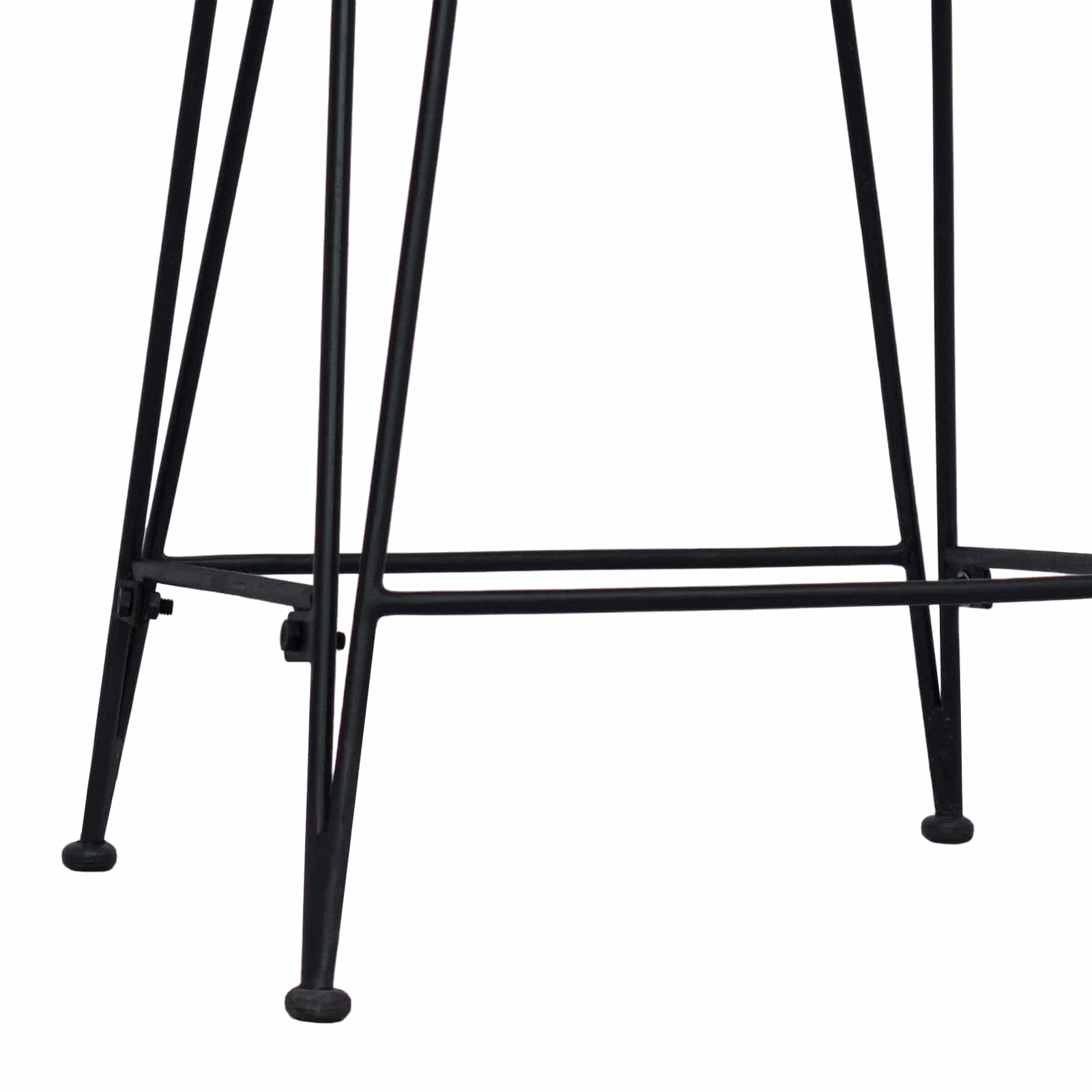 vidaXL Barová stolička 2 ks Prírodná 44 x 45 x 76 cm Ratan a oceľ-7