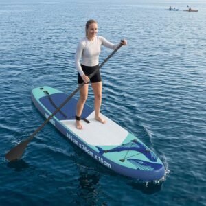 vidaXL Inflatovateľná paddleboard HYDROS 305 x 76 x 15 cm Tyrkysová-1