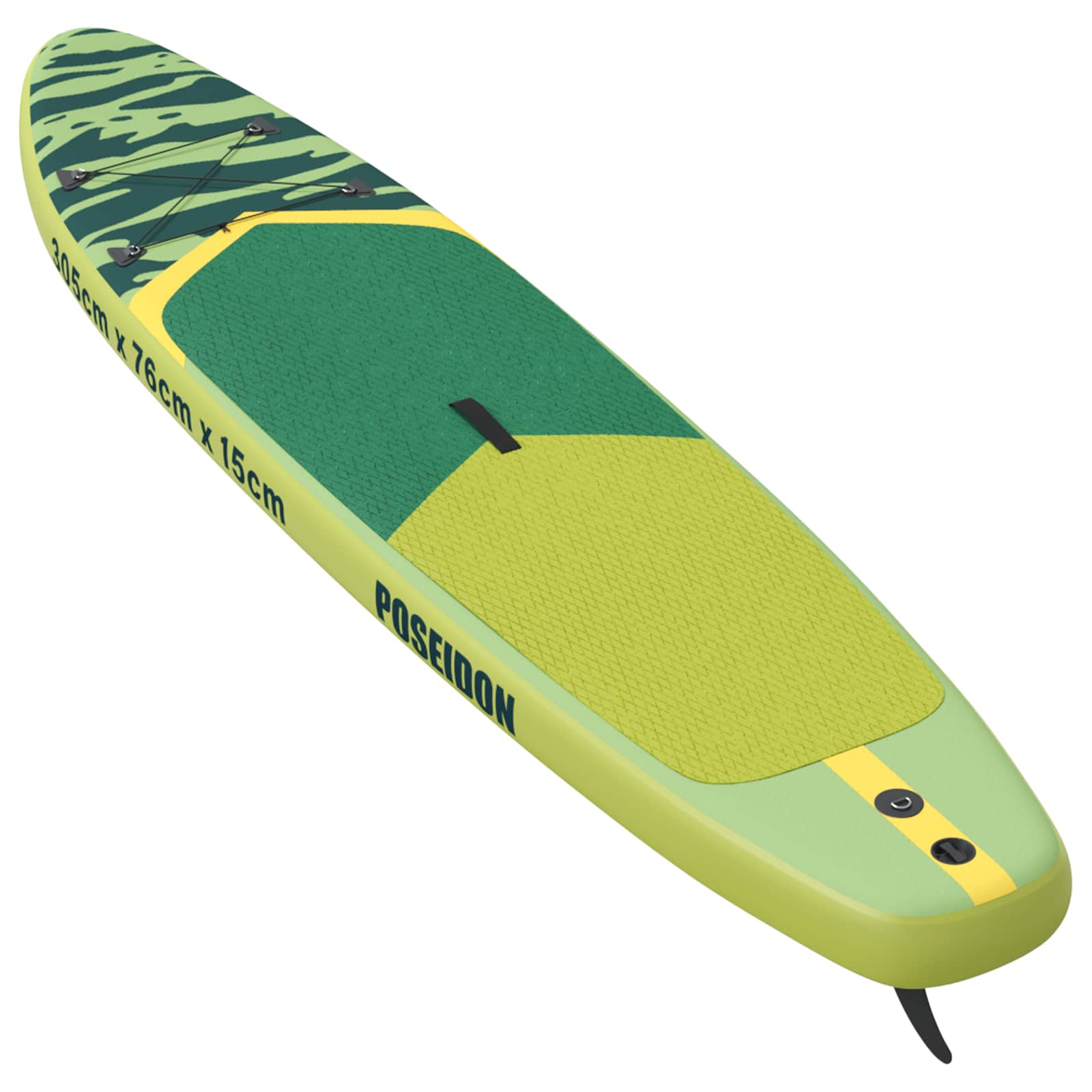 vidaXL Nafukovací paddleboard POSEIDON 305 x 76 x 15 cm Zelená pre-5