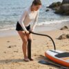 vidaXL SUP ručná pumpa s manometrom Čierna 24 x 7,5 x 58 cm PP-1