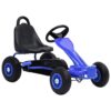 vidaXL Detská šľapacia motokára s pneumatikami, modrá-1