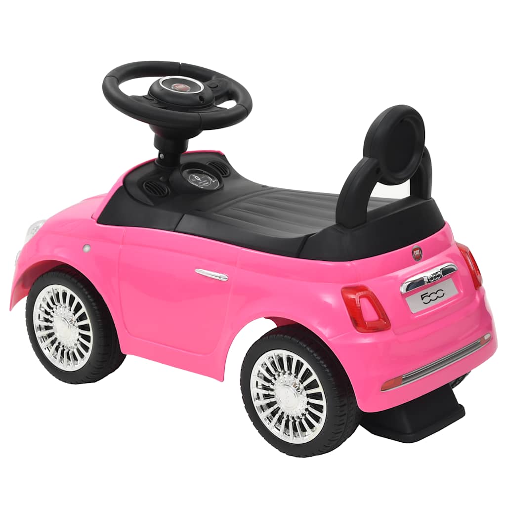 vidaXL Detské autíčko Fiat 500, ružové-3