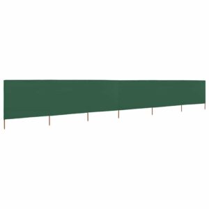 vidaXL 6-panelová zábrana proti vetru zelená 800x80 cm látková-1