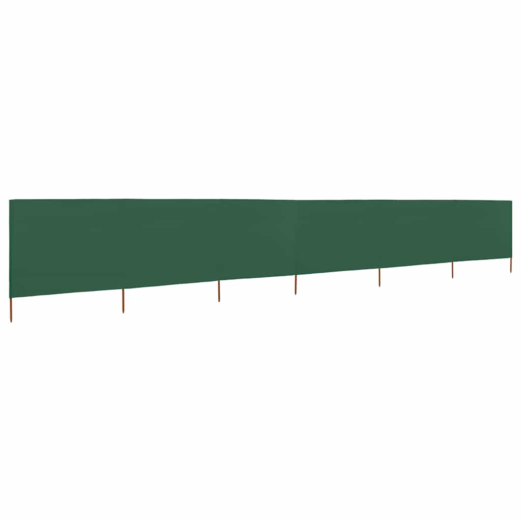 vidaXL 6-panelová zábrana proti vetru zelená 800x80 cm látková-1