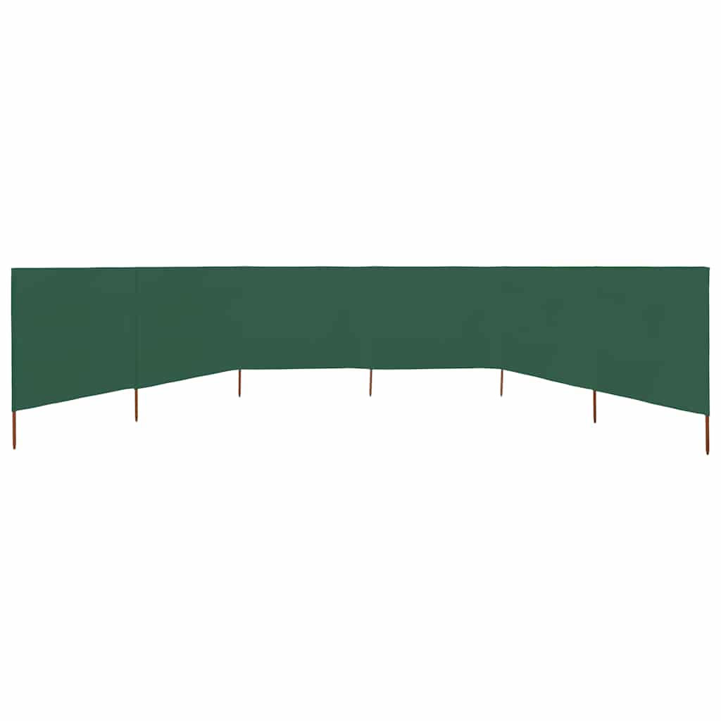 vidaXL 6-panelová zábrana proti vetru zelená 800x80 cm látková-3