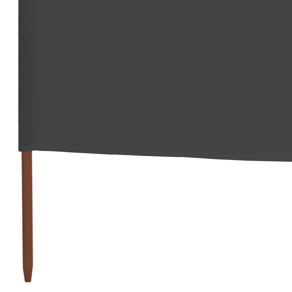 vidaXL 6-panelová zábrana proti vetru sivá 800x80 cm látková-5