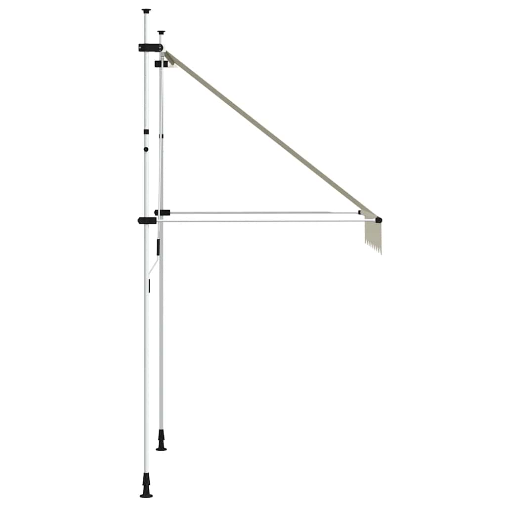 vidaXL Ručne zaťahovacia markíza 150 cm krémová-5