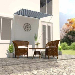 vidaXL Zaťahovacia markíza 150x150 cm modro-biela-1