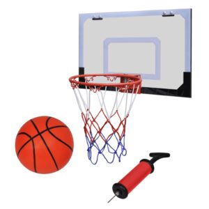 Vnutorný mini basketbalový kôš set s loptou a pumpou-1