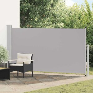 Bočná zaťahovacia markíza na terasu/balkón 160x300 cm, sivá-1